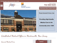 Tablet Screenshot of martinsvillefamilypractice.com